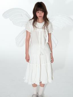 TAKEANAP Ruffle Edge Cake Skirt (2color)