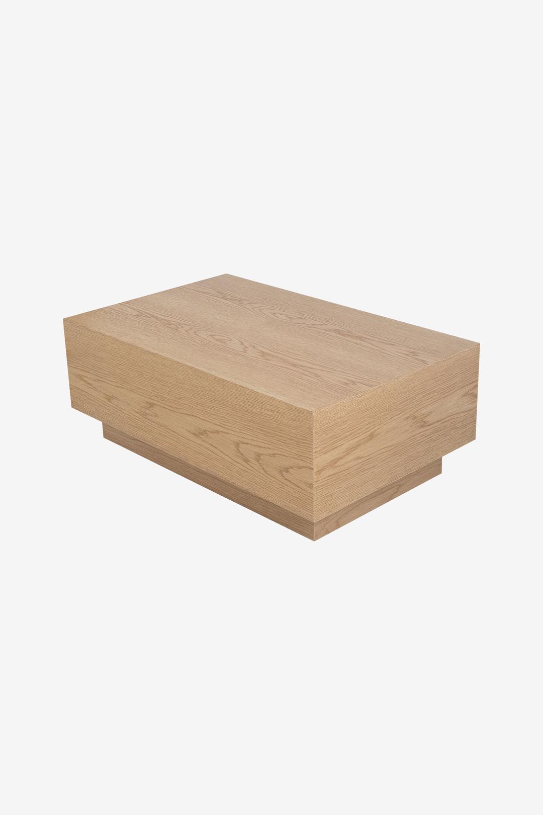 Angle Sofa Table - White Oak