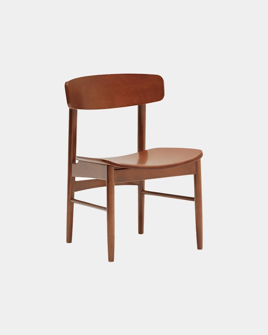 KARIMOKU 60<br>T 체어 우드 시트 – 월넛