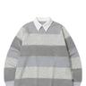 STRIPE PATCHWORK PK LONG SLEEVE (GREY)
