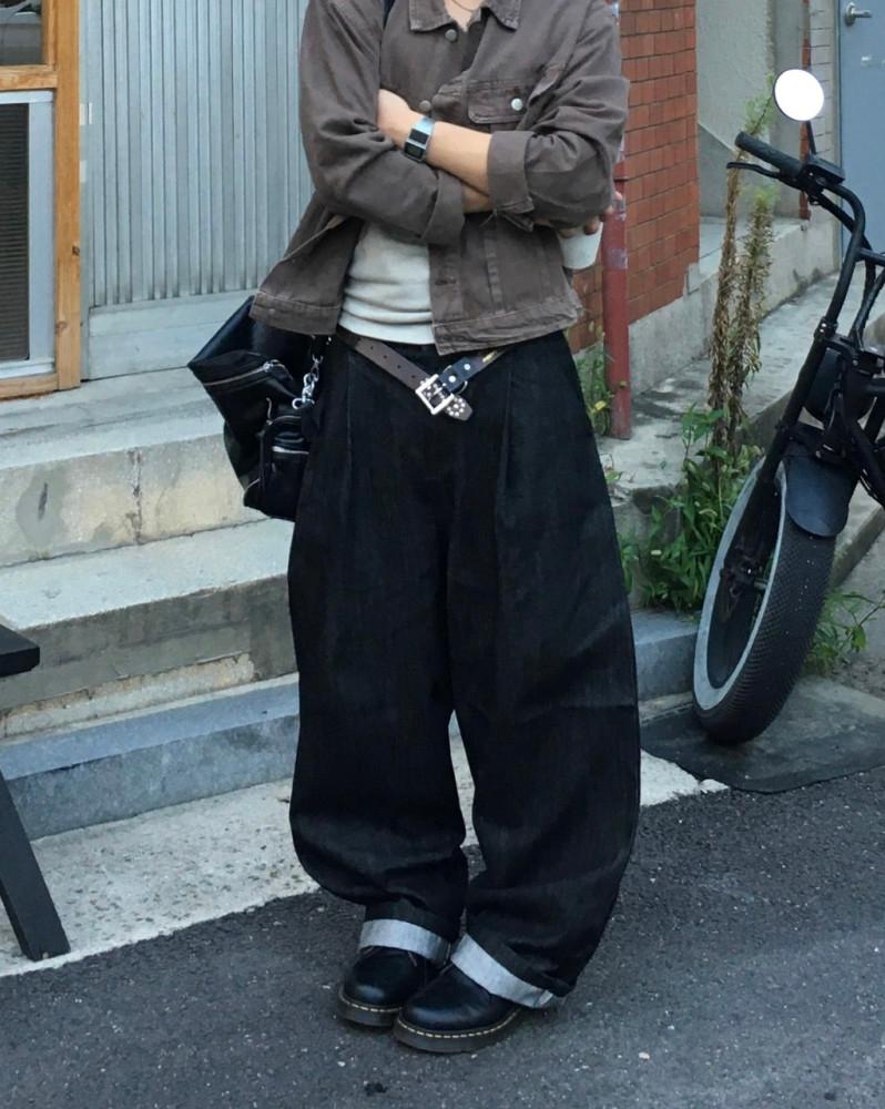 트레일 생지 데님 팬츠 2C