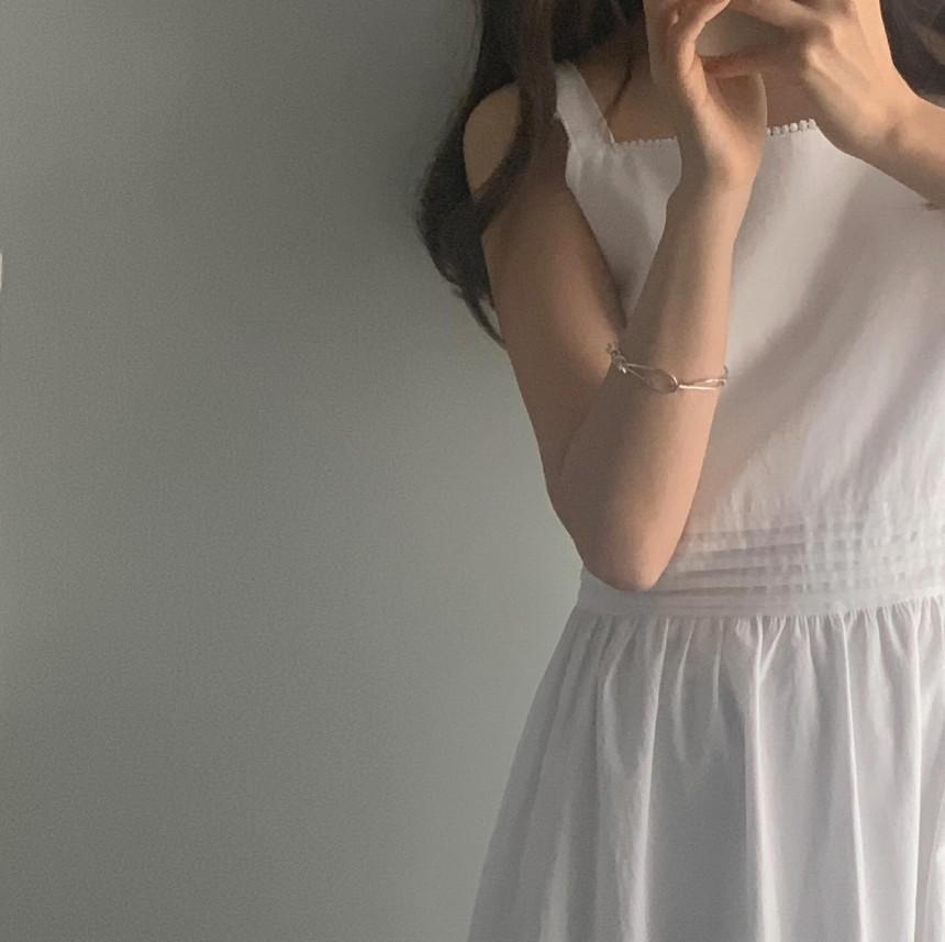 라디망쉬 쿠폰 리터 로제 끈나시 원피스 레이스 비치원피스 (1color) 라디망쉬