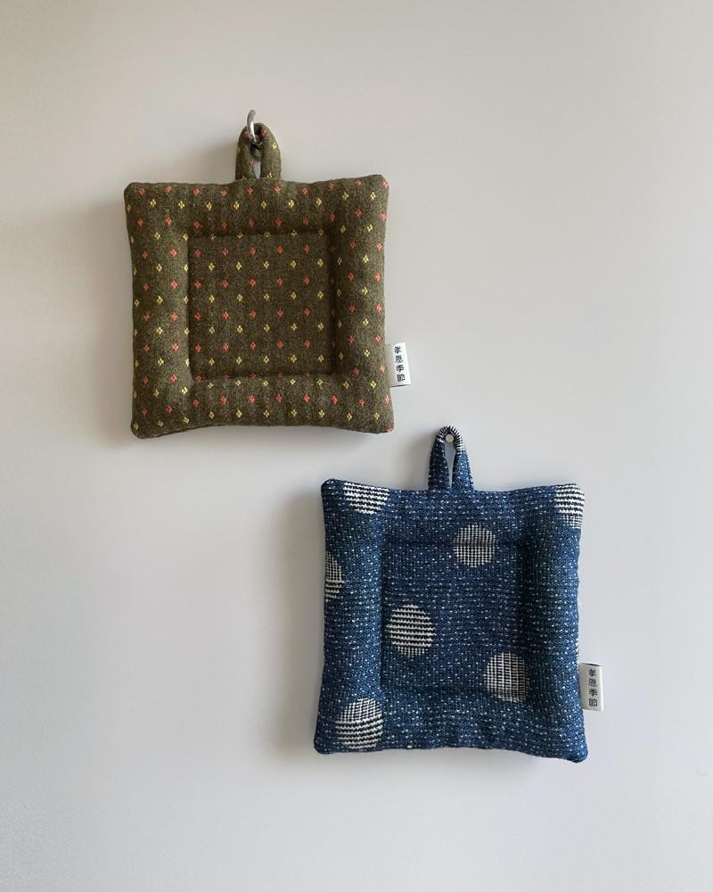 효은계절 차방석 울 코스터 팟홀더