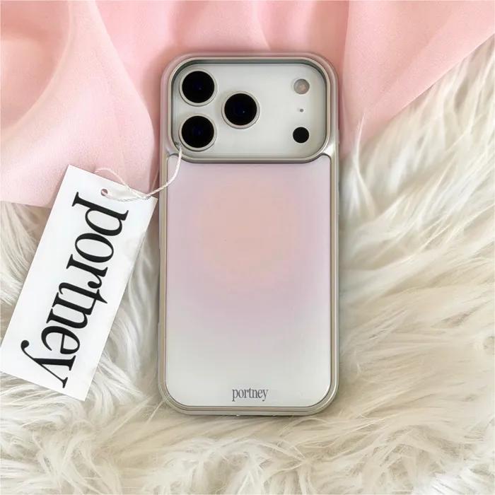 [아이폰17출시][+맥세이프][+갤럭시]silver snow blossom epoxy case