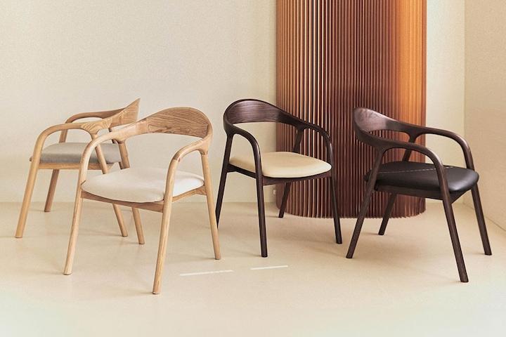 아르띠 원목 쿠션 식탁 의자 카페 체어 4colors