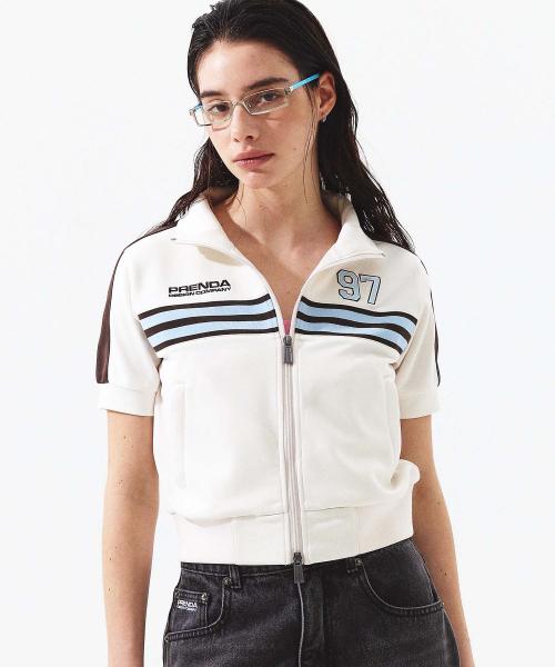 PDC LOGO TRACK ZIP-UP CREAM
