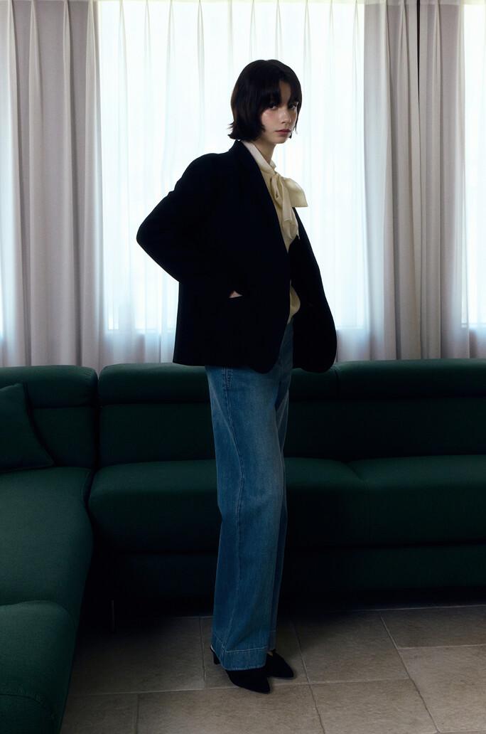 [SJSJ] 히든 버튼 싱글 자켓