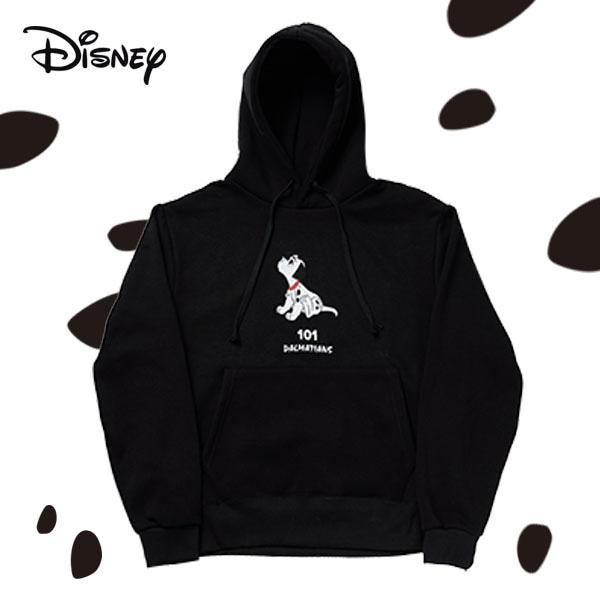[디즈니정품] 비코 달마시안 기모 후드티 블랙