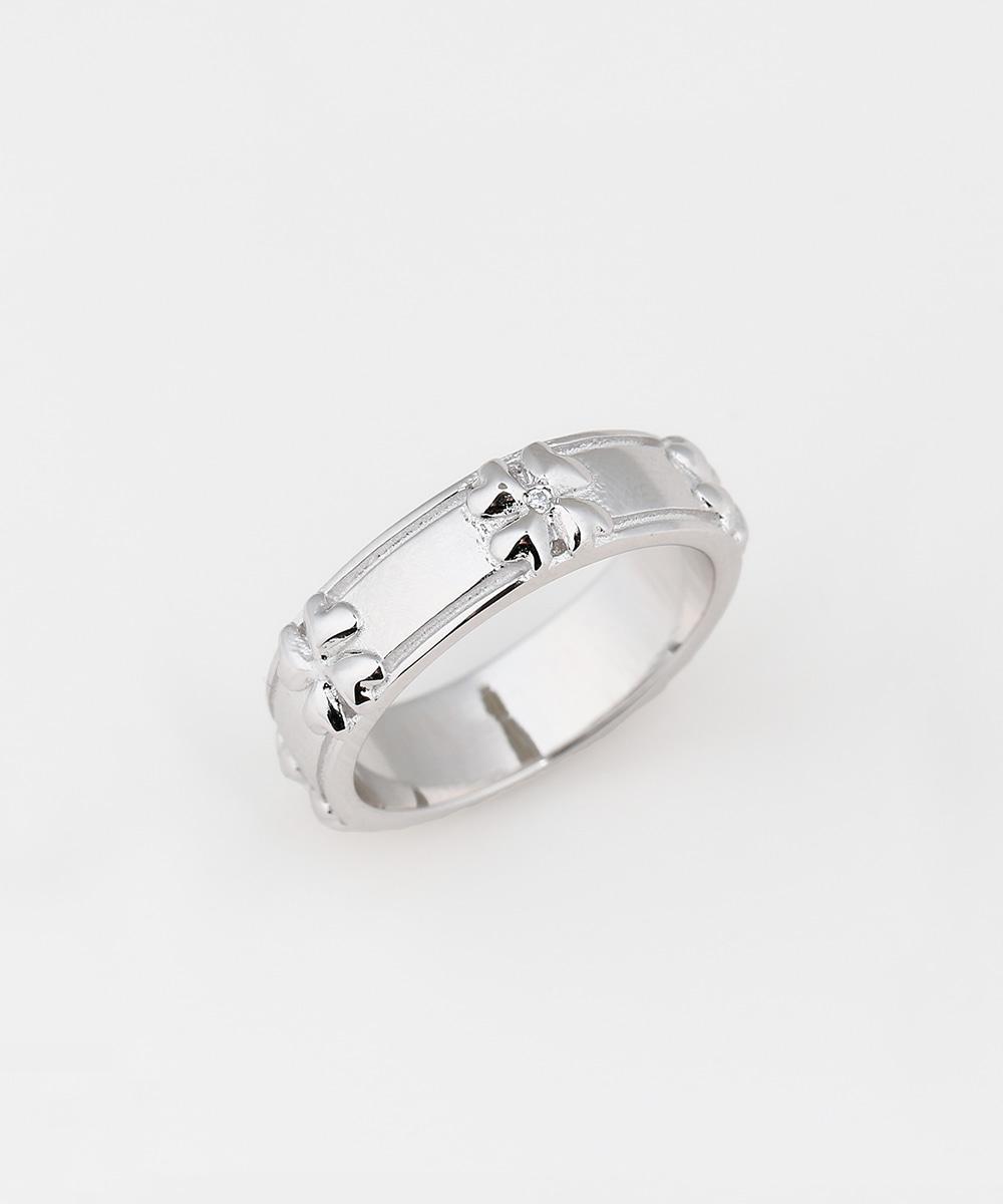 Clover rail ring SV (925 silver)