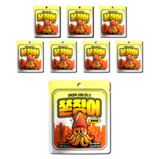 쫀슐랭 쫀징어 오리지널 맥주 안주 울산 쫀드기 튀김  8개, 50g