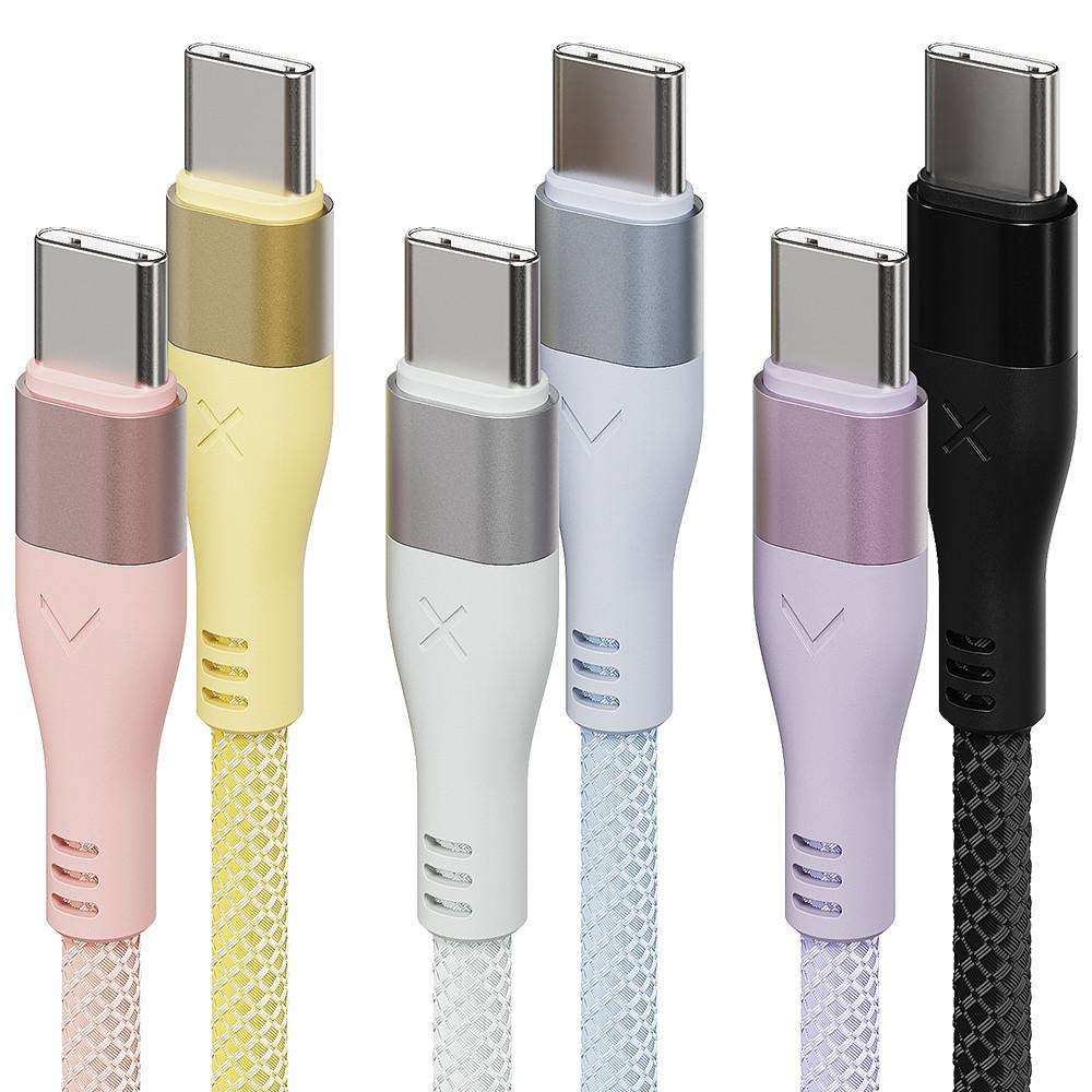 우븐패브릭 PD 60W C to C 타입 고속충전 케이블 1.2m