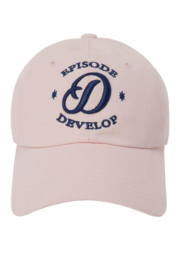 D 로고 볼캡 베이지