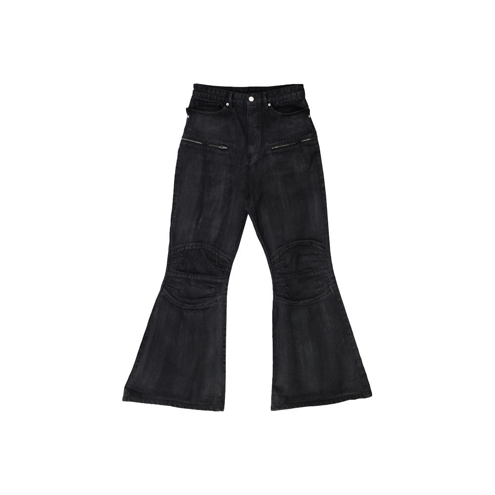 [SUNDAYOFFCLUB : 선데이오프클럽] Waxed Black Denim - Black