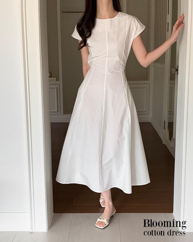 인펠트 [당일출고] 블루밍 코튼 롱 원피스