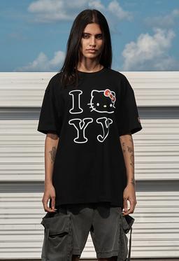 HELLO KITTY X YY T-SHIRT, BLACK