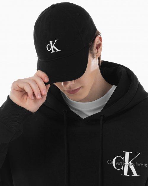 블랙 볼드 CK 엠브로이더리 로고 볼캡 K610128 001