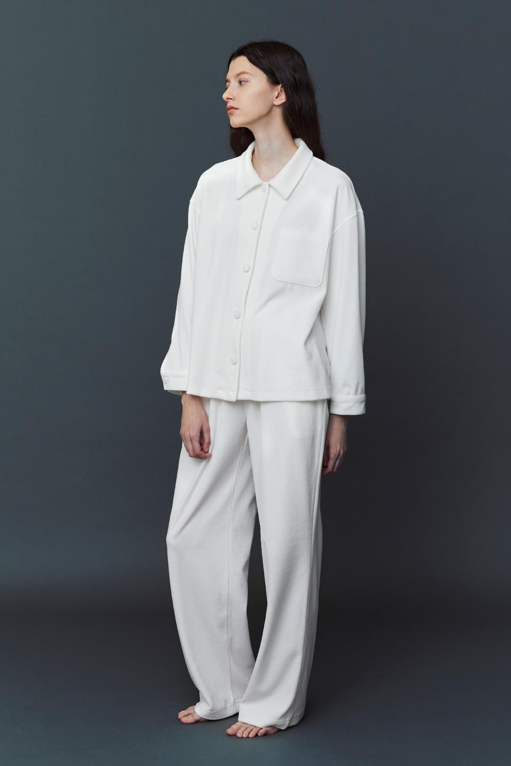 VELOUR PAJAMA SET_W_snow