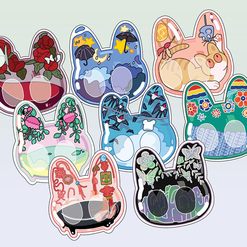 [백설기설기]꿈꾸는고양이 스티커(택1)