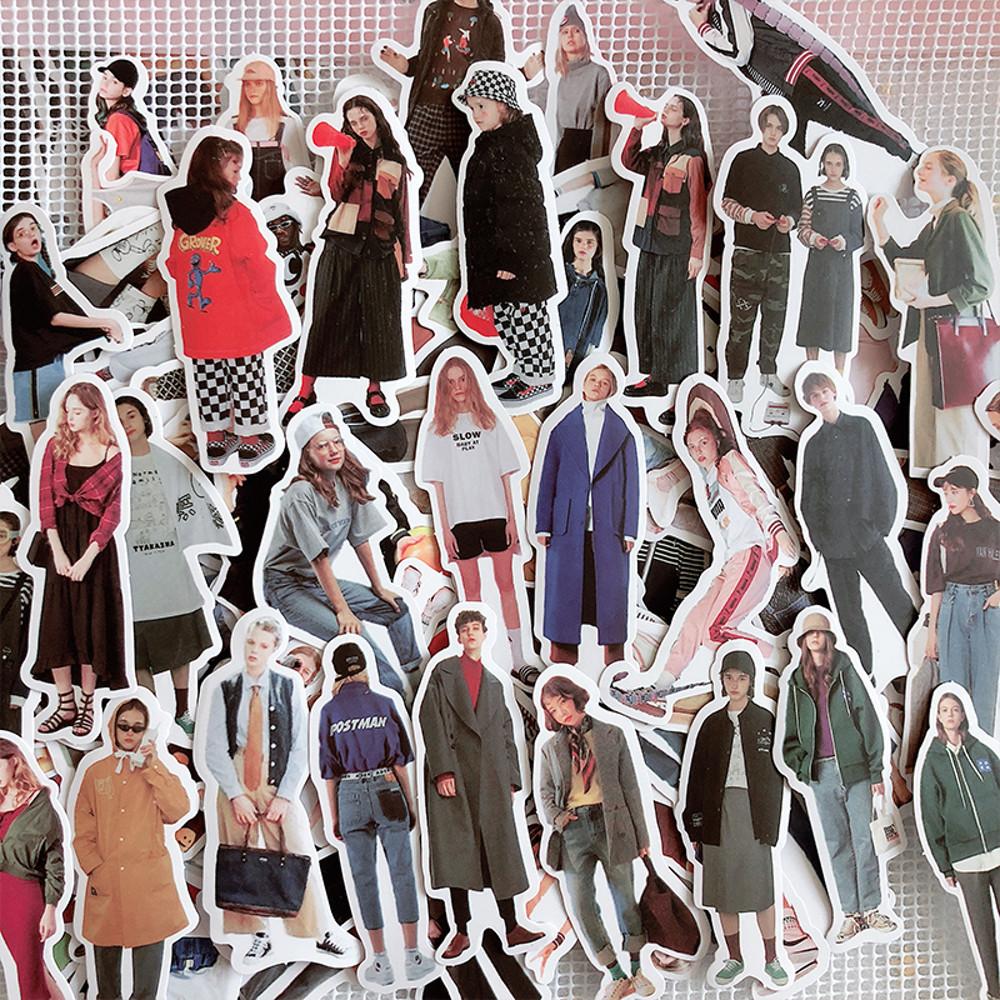 잡지 인물스티커 146개입 소년소녀 sticker pack