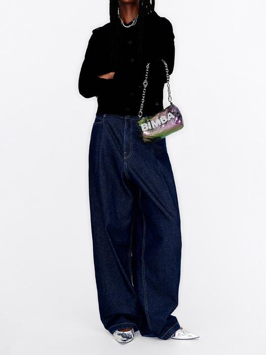 그린 메탈릭 메쉬 백 (XS) B236AIB011GNF