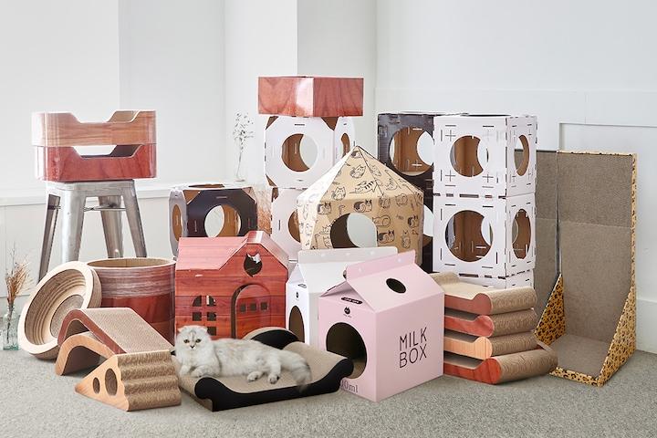 한발뚝딱 고양이 스크래처 용품 하우스 장난감