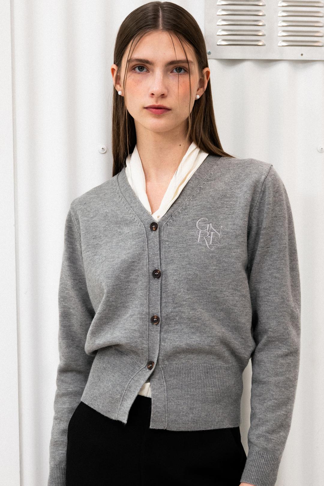 제너럴아이디어 WOMAN GNRL 베이직 가디건 [GREY]
