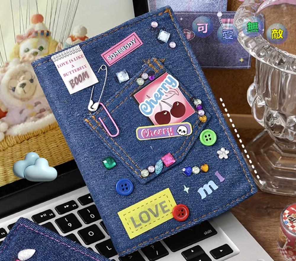 y2k감성 청바지 diy 다이어리세트 (속지포함)