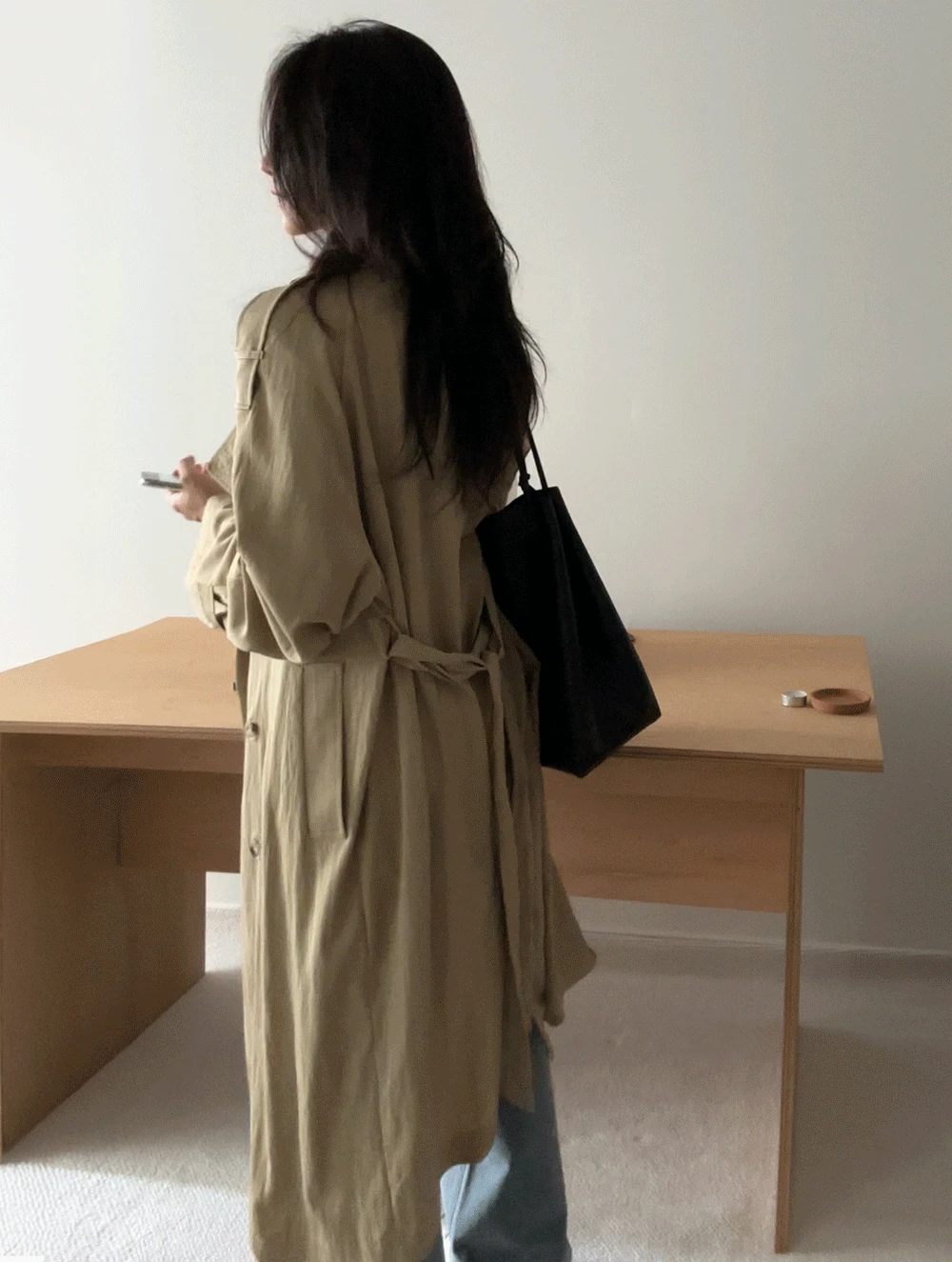 다트 트렌치 코트<font style="font-size:0px