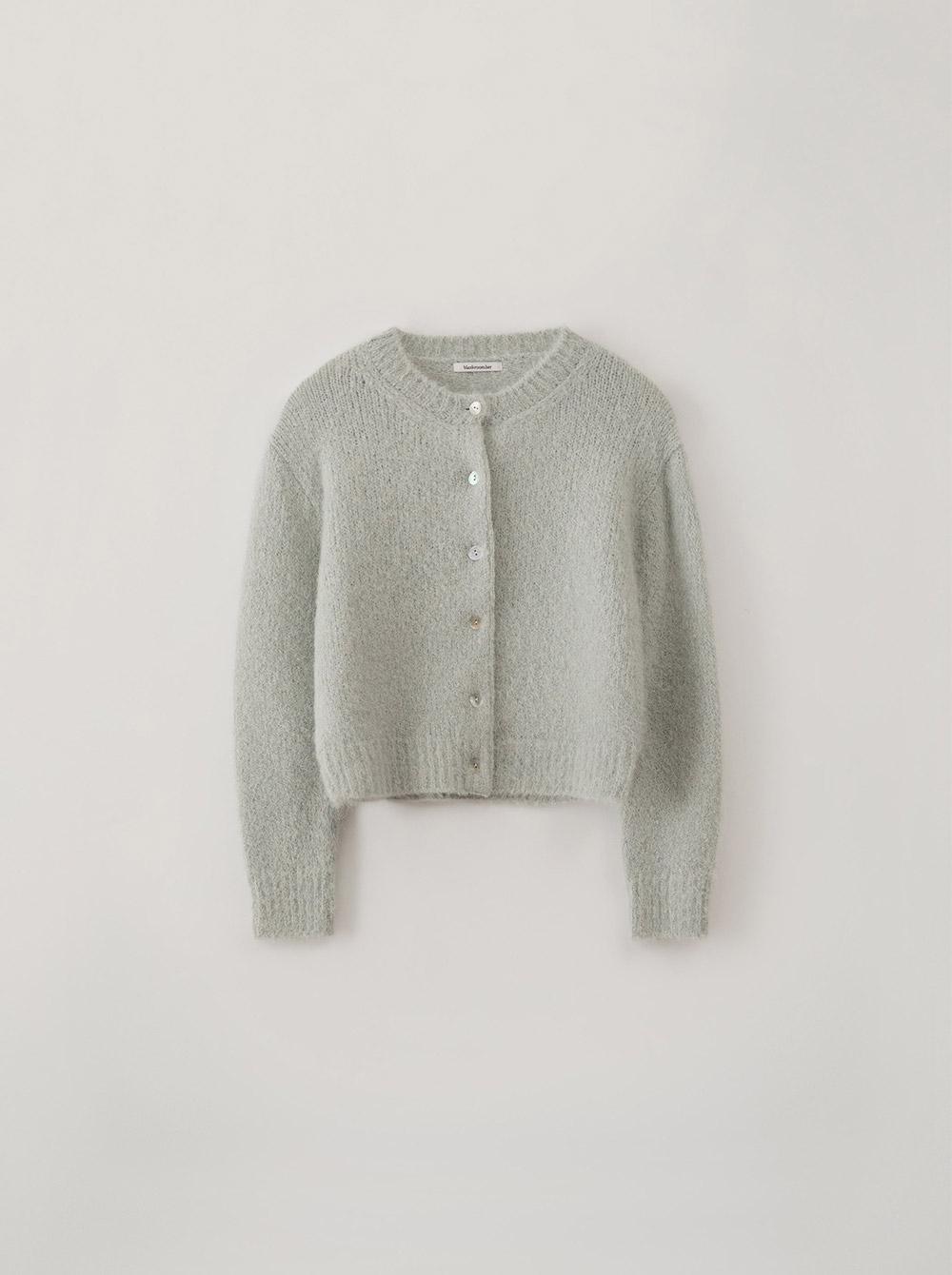 ALPACA CARDIGAN_GRAYISH BLUE
