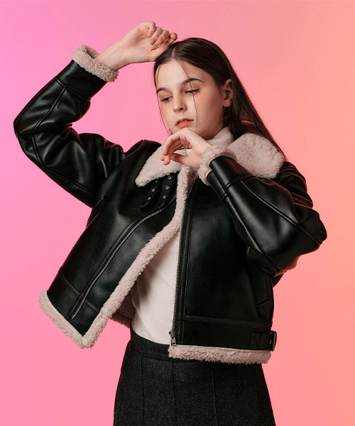 [누적1만🏆재입고] 블러드 셔링 양털 플리스 레더 무스탕 자켓 [3colors]