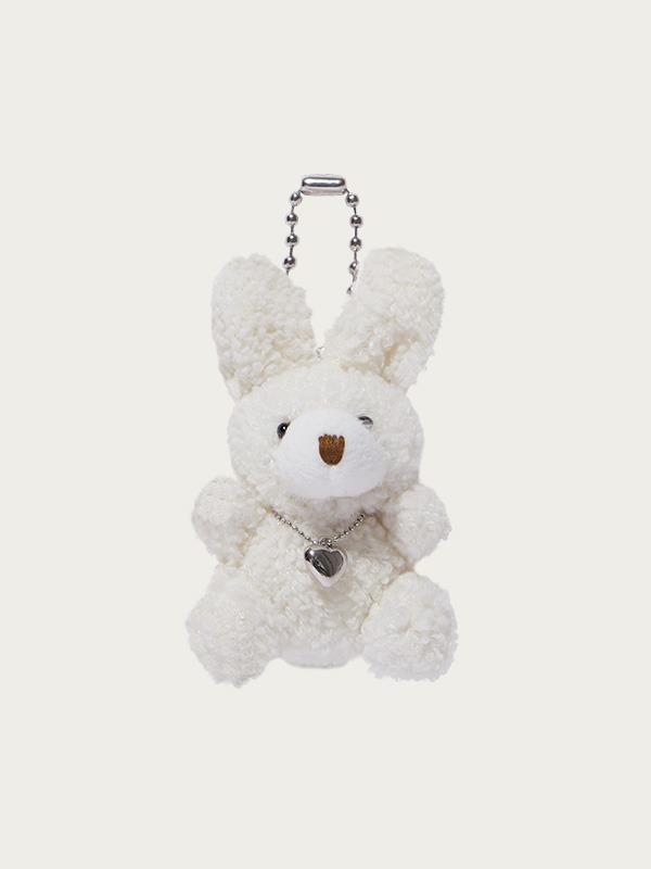 HEART RABBIT KEYRING