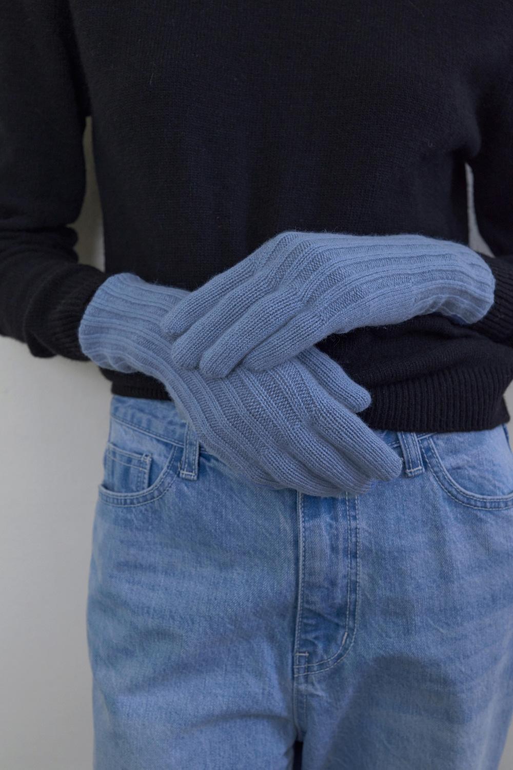Textured Touch Gloves_Sky Blue