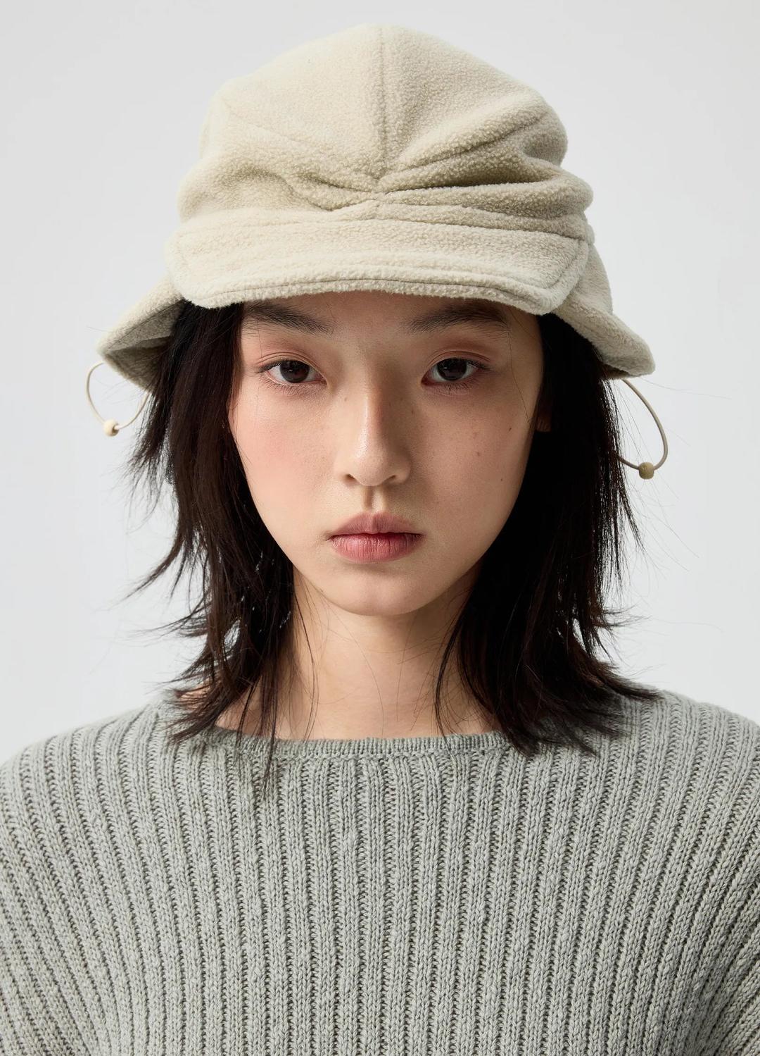 Polar Fleece Hat - Cream / One Size