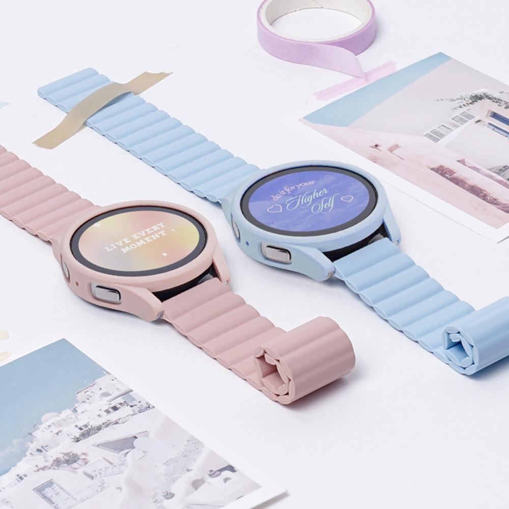 갤럭시워치 스트랩 6 5 4 3 프로 클래식 액티브 2 호환 실리콘 마그네틱 밴드 20mm