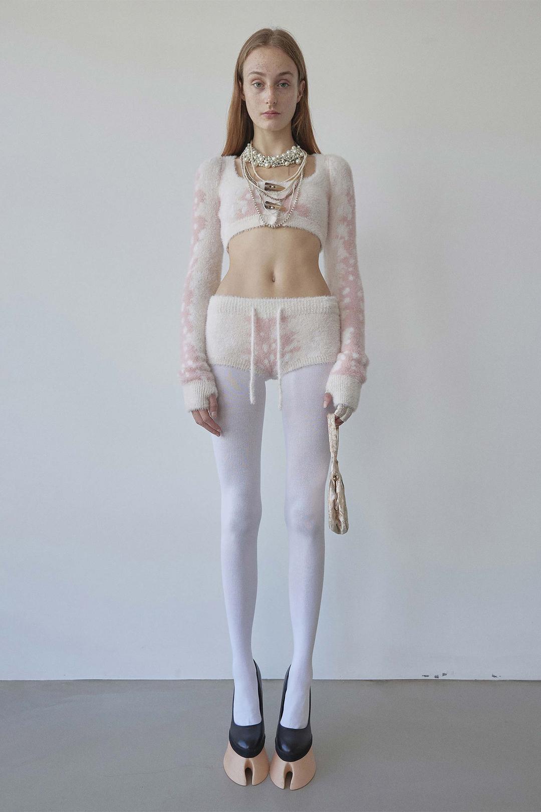 Rudolph Fur Cardigan Pink