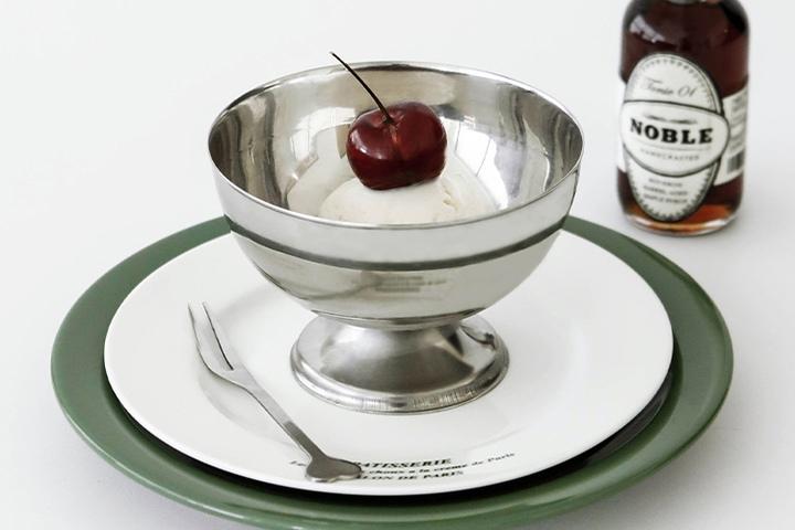 스텐 포크 아이스크림컵 아포가토 디저트 홈카페 요거트볼 240ml