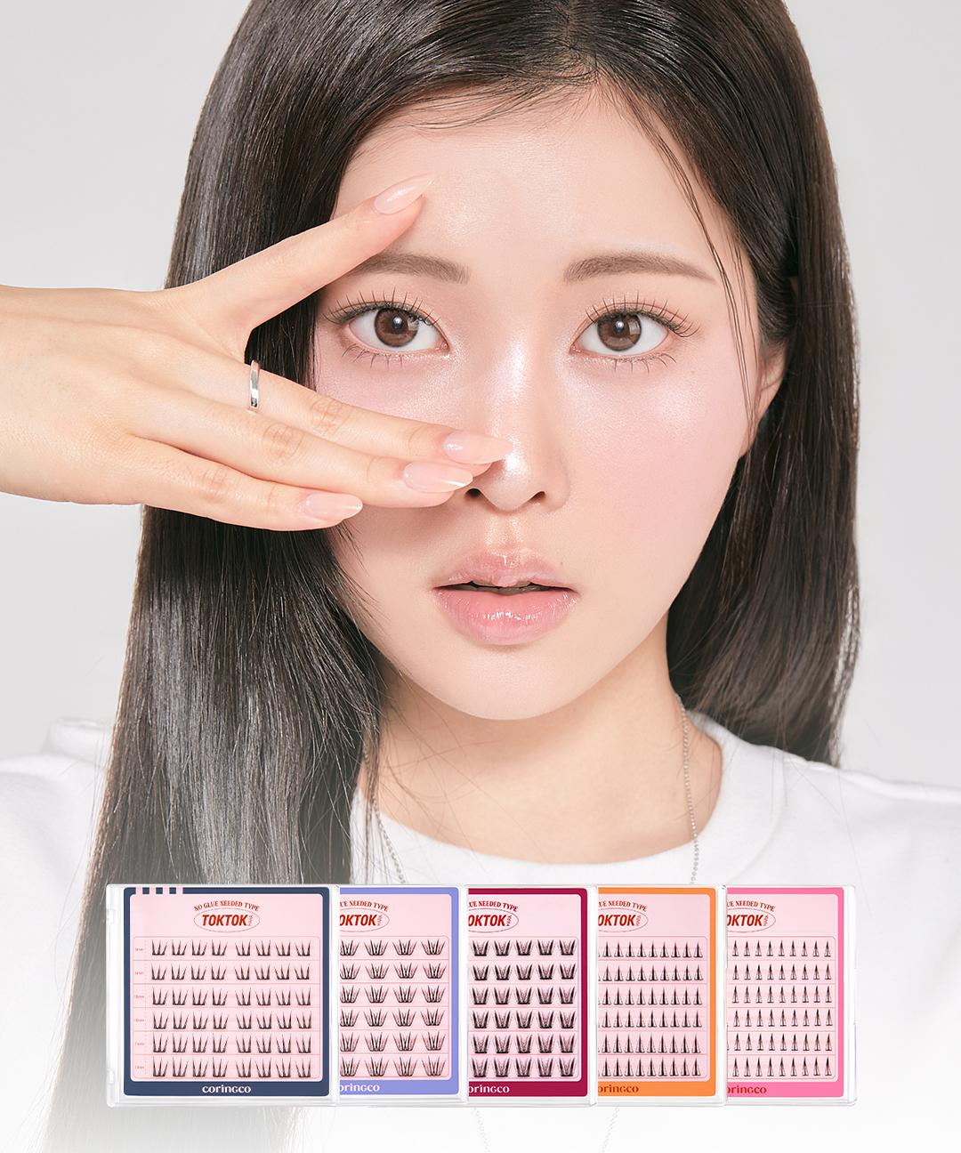 코링코 ✨NEW 신상✨ 톡톡하라 노글루 속눈썹💗(9종택1)