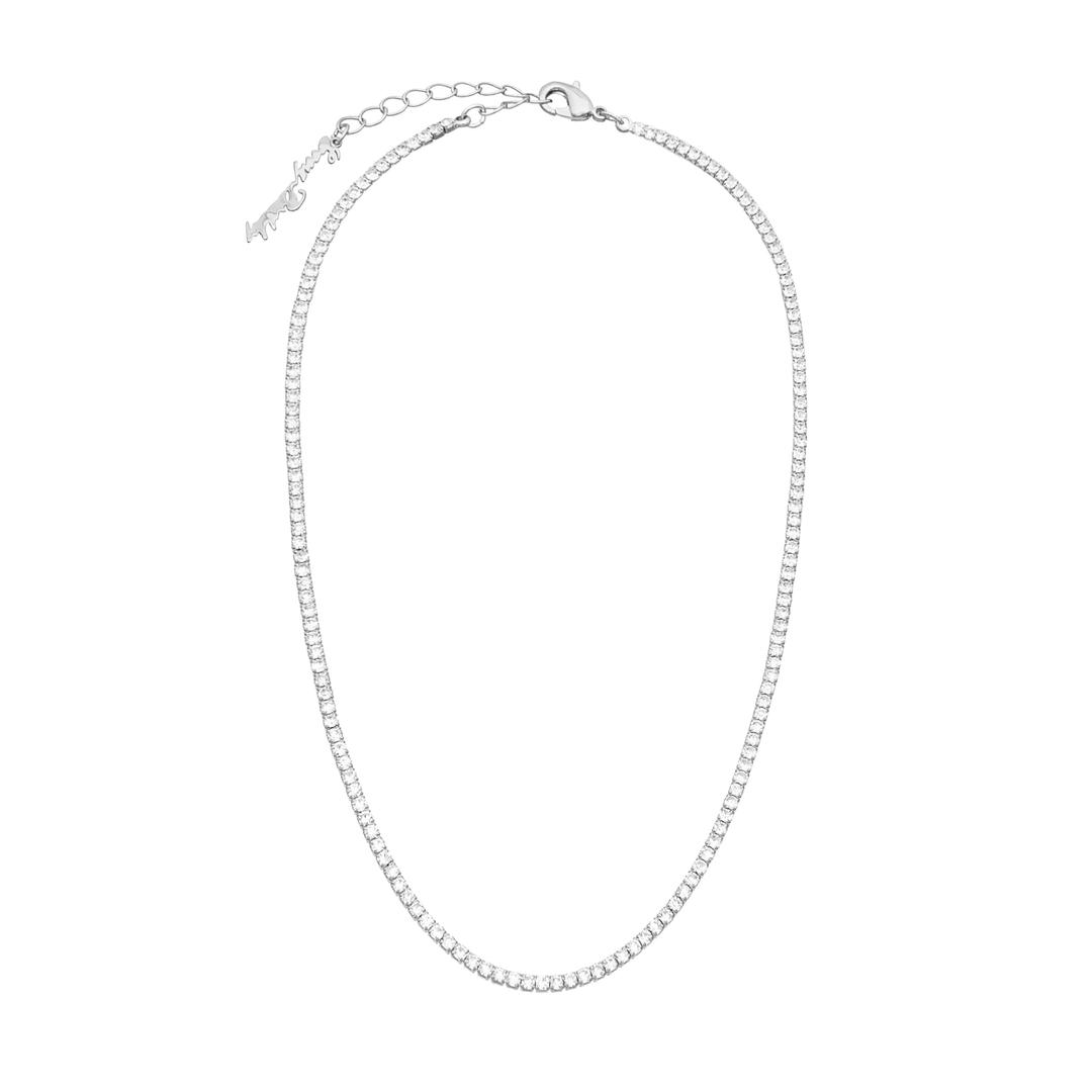 Free stone line S Necklace