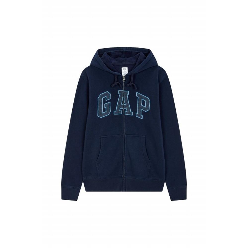 [GAP Adults] [남성] 로고 패치 이지 후드 집업_네이비