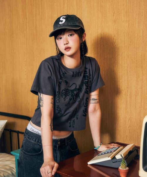 VSW Industry Logo Crop WS T-Shirts Onix Black