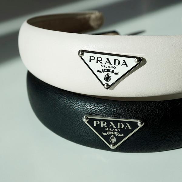 밀라노 레더 삼각펜던트 머리띠 HM14