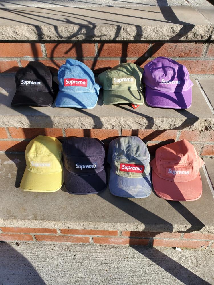 슈프림 캠프캡 WASHED CHINO TWILL 21SS