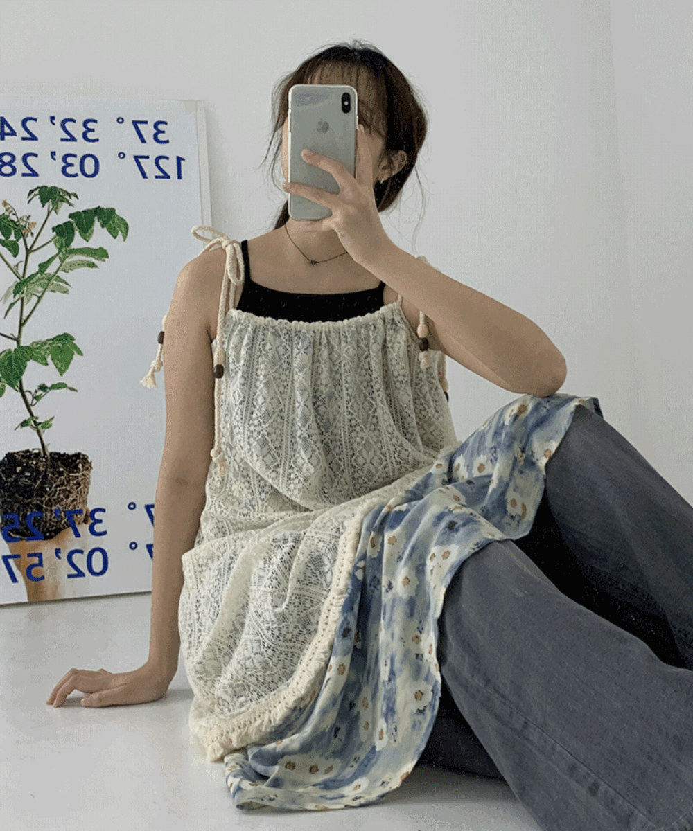 하피 레이어드 롱 원피스