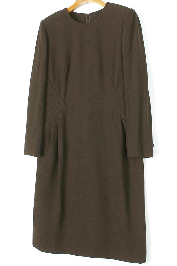 JUN ASHIDA 허리 포인트 모직 레트로 원피스 WOMAN_M