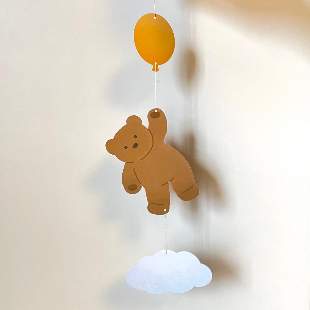 [마냥] 두둥실 곰돌이 종이모빌