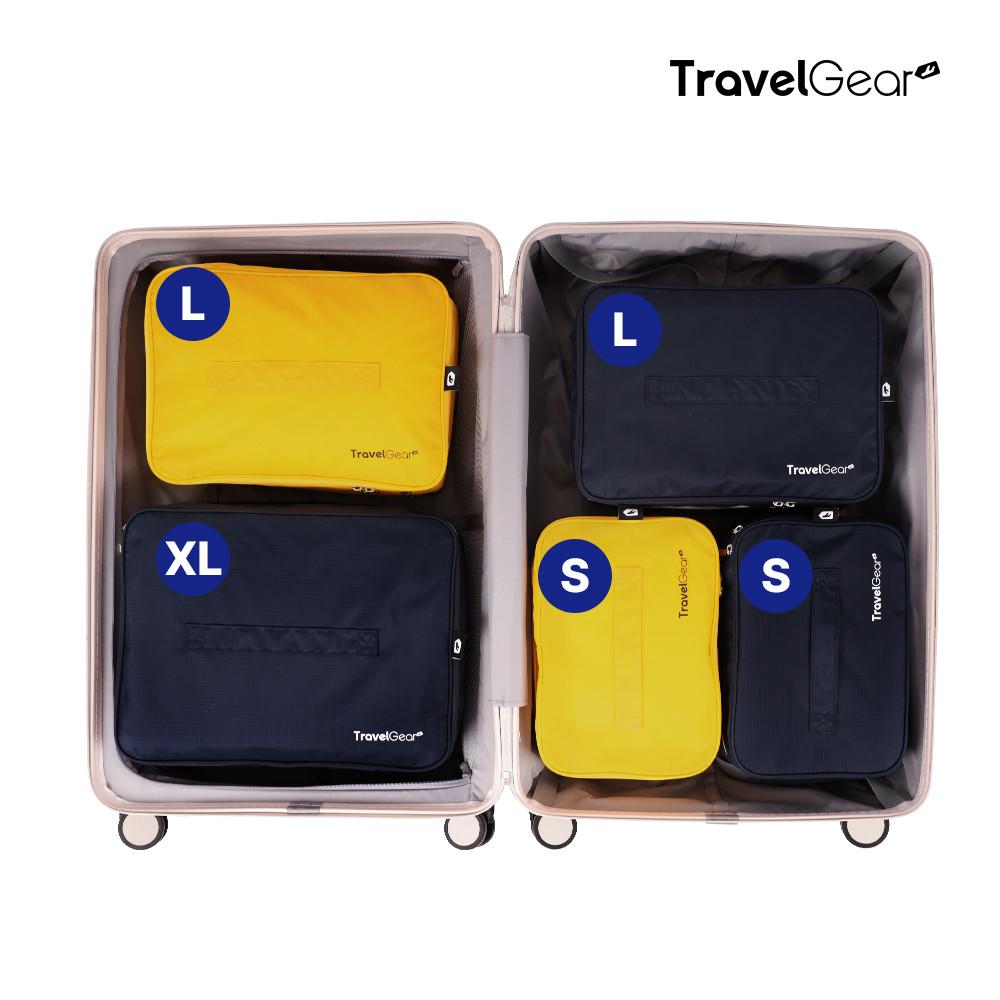 [28인치 캐리어] 이국주압축파우치 트래블기어 압축파우치 세트 S+S+L+L+XL