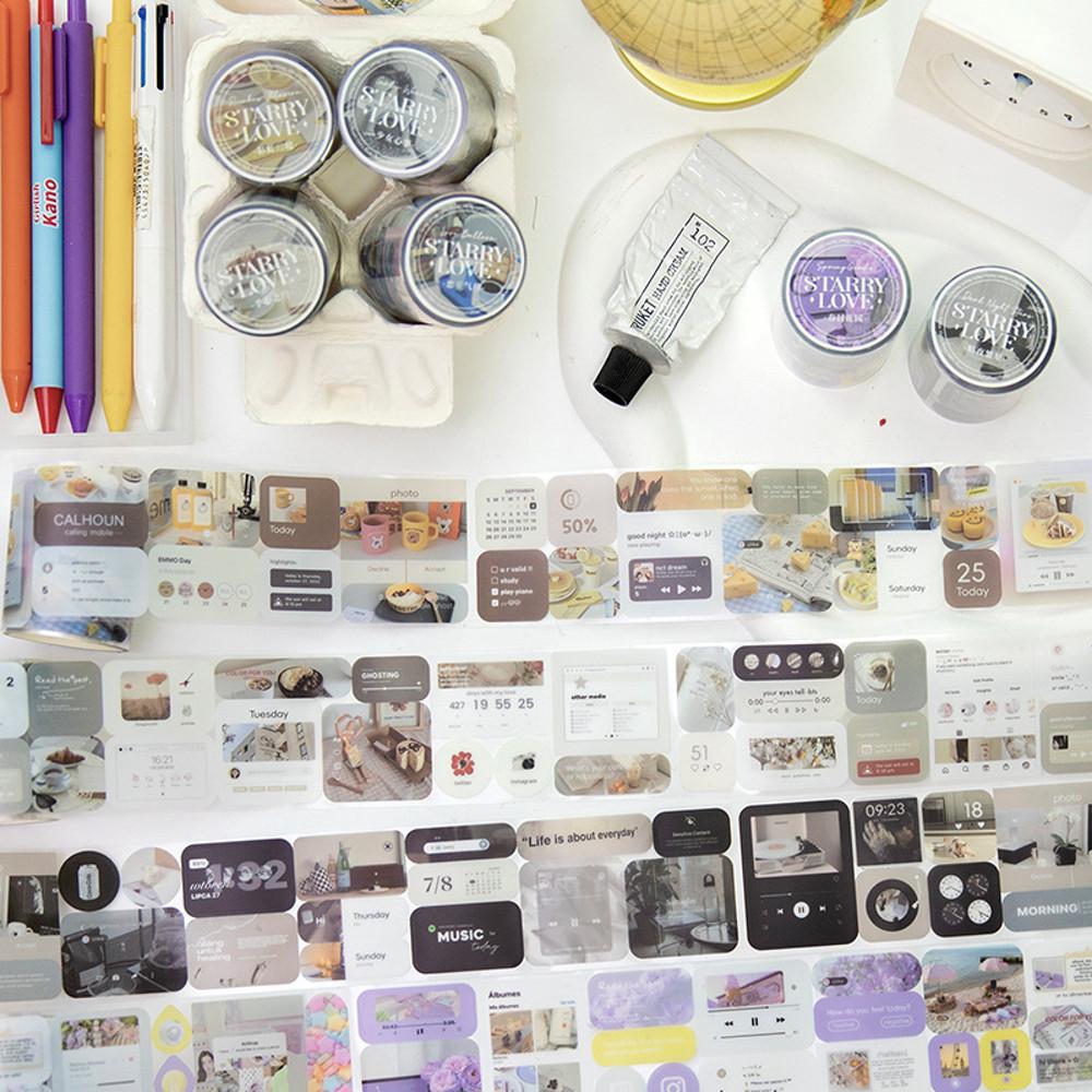 블루레몬에이드 감성 다이어리 꾸미기 스티커