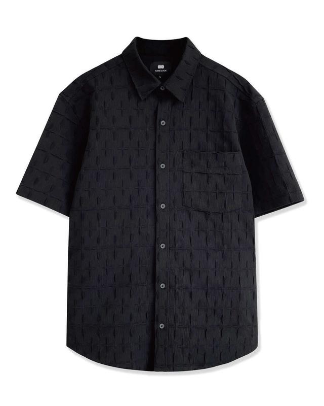 [재입고 예정] Convex Half Shirt(Black)