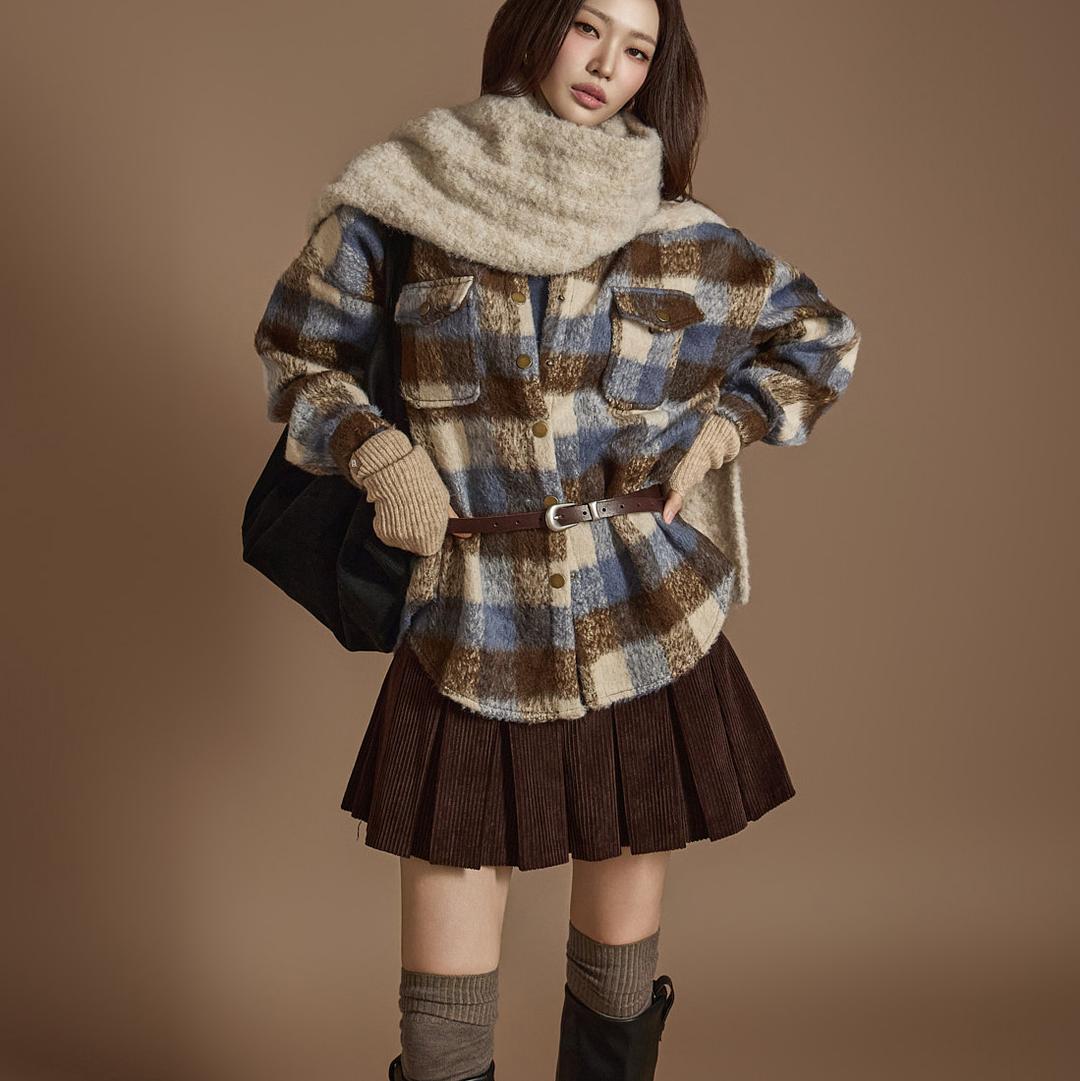 S701 체크 포켓 셔츠