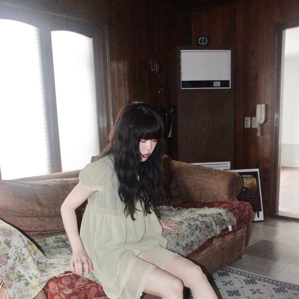 [pepe]green tea dress